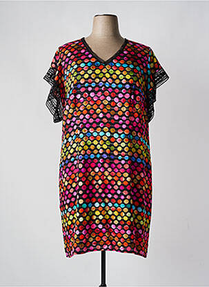 Rochie midi închidere cu fermoar la spate mâneci scurte negru PAUSE CAFE femeie
