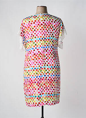 Rochie midi mâneci scurte mâneci scurte alb PAUSE CAFE femeie