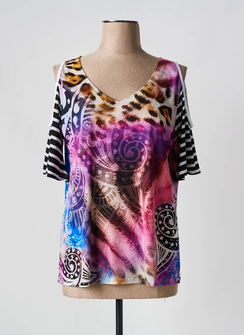 Tricou roz BLEU D'AZUR femeie