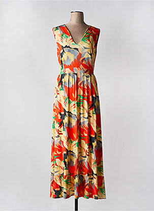 Rochie lungă portocaliu CAP JULUCA femeie