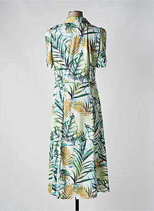 Rochie midi mâneci scurte mâneci scurte verde K-DESIGN femeie