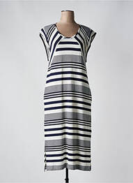 Rochie midi mâneci scurte mâneci scurte albastru GUITARE femme