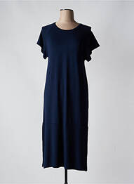 Rochie midi mâneci scurte mâneci scurte albastru GUITARE femme