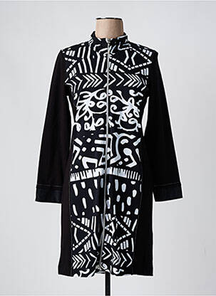 Rochie scurtă mâneci lungi mâneci lungi negru DOLCEZZA femeie
