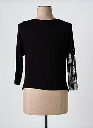 Tricou mâneci 3/4 mâneci 3/4 negru ELEONORA AMADEI femeie
