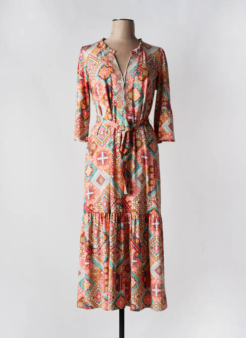 Rochie lungă portocaliu K-DESIGN femeie