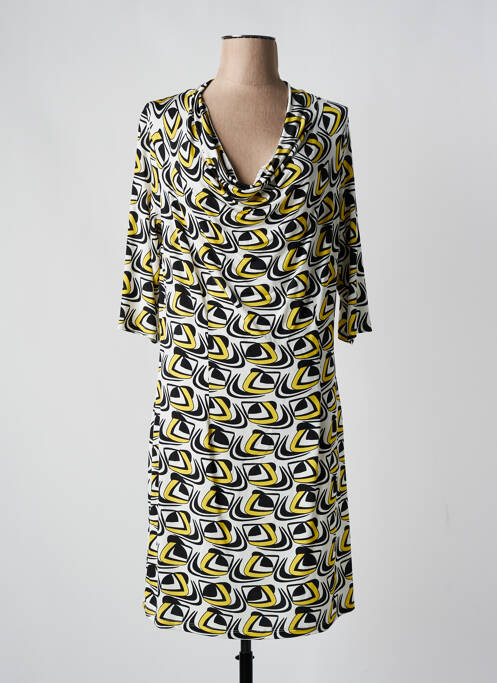 Rochie scurtă galben ELEONORA AMADEI femeie