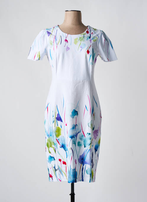 Rochie midi alb DOLCEZZA femeie