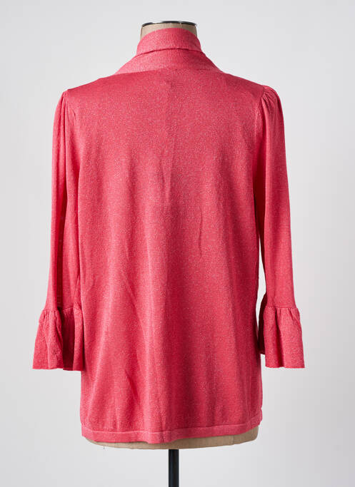 Vestă cu mâneci lungi roz K-DESIGN femeie