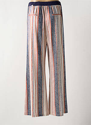 Pantalon evazat talie elastică bej K-DESIGN femeie
