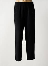 Pantalon drept talie elastică negru DOLCEZZA femme