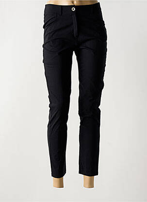 Pantalon slim închidere cu fermoar sub clapetă cu nasturi negru OLIVIER PHILIPS femeie