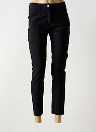 Pantalon slim închidere cu fermoar sub clapetă cu nasturi negru OLIVIER PHILIPS femme