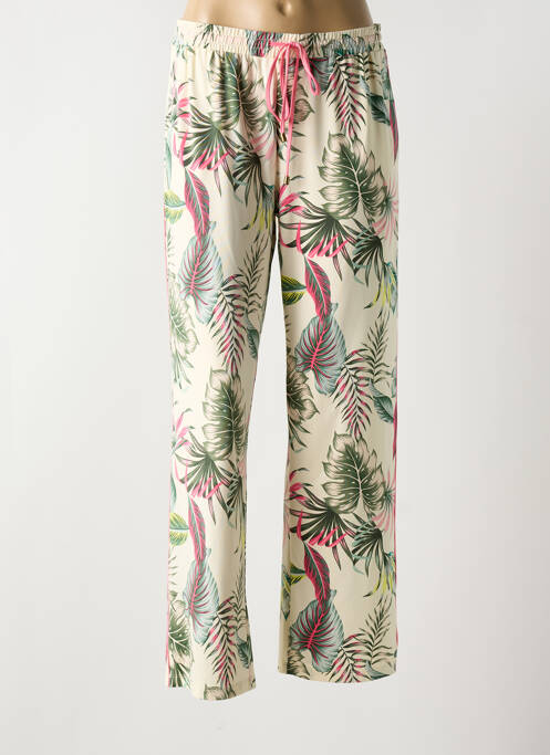 Pantalon drept bej K-DESIGN femeie