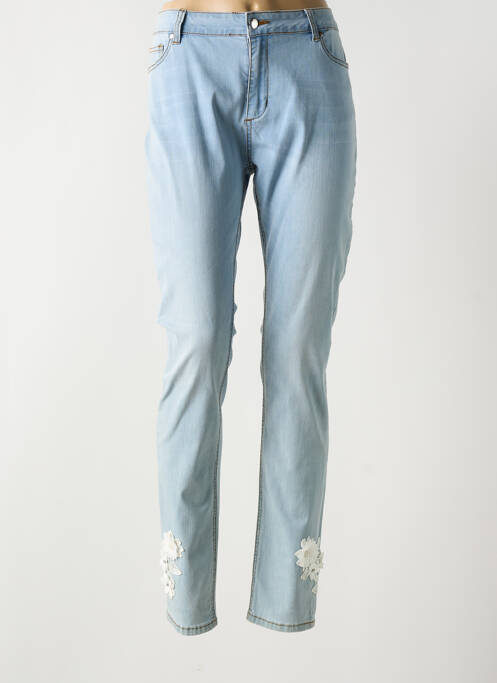 Blugi cu croială slim albastru LESLIE femeie