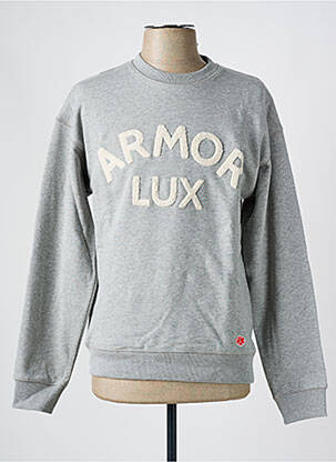 Pulover guler rotund mâneci lungi gri ARMOR LUX bărbat