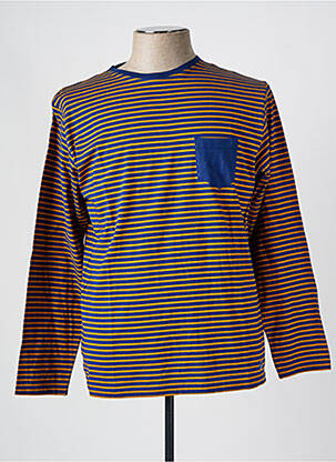 Tricou croială dreaptă mâneci lungi albastru ARMOR LUX bărbat