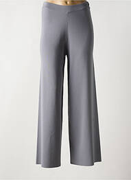 Pantalon larg țesătură poplin mărime normală gri NIJII femme