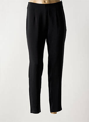 Pantalon slim țesătură poplin mărime normală negru KOKOMARINA femeie