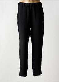 Pantalon slim talie elastică mărime normală negru NIJII femme