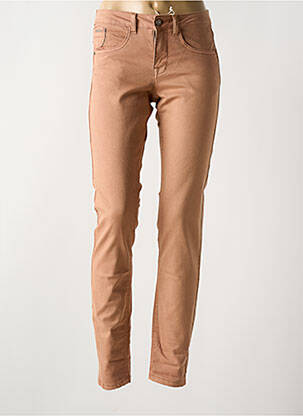 Blugi cu croială slim portocaliu CREAM femeie