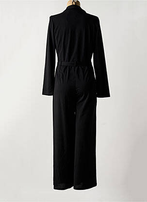 Salopetă-pantalon țesătură crep mâneci lungi negru SURKANA femeie