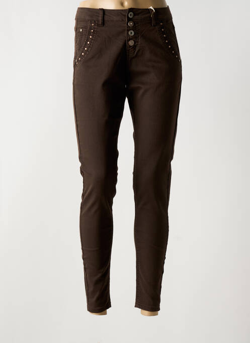 Pantalon slim maro CREAM femeie