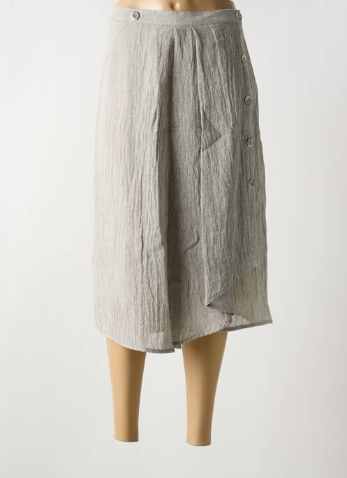 Fustă midi gri NIJII femeie