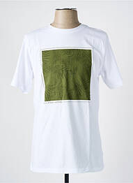 Tricou croială cambrată mâneci scurte alb FYNCH-HATTON homme