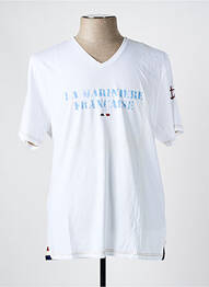 Tricou elasticitate mâneci scurte alb LA MARINIÈRE FRANÇAISE bărbat