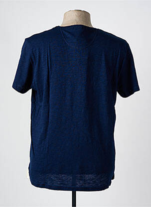 Tricou broderie mâneci scurte albastru LA MARINIÈRE FRANÇAISE bărbat