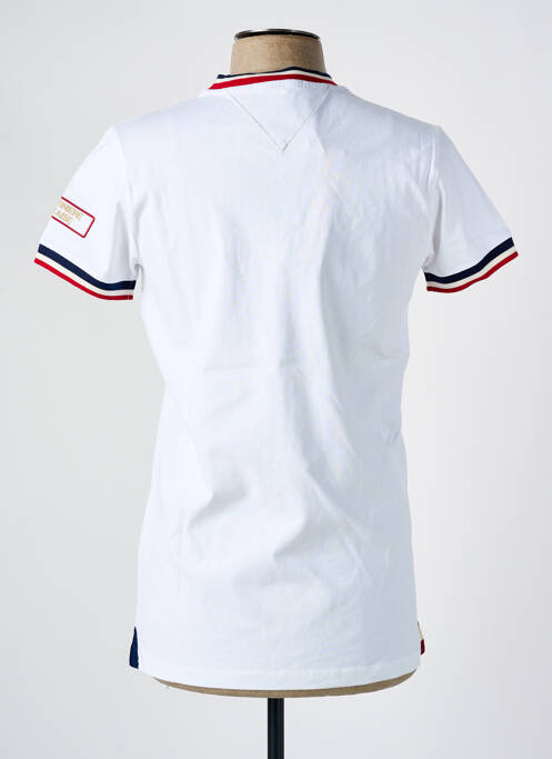 Tricou alb LA MARINIÈRE FRANÇAISE bărbat