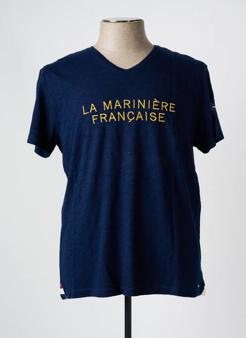 Tricou albastru LA MARINIÈRE FRANÇAISE bărbat
