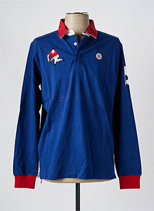 Polo albastru SERGE BLANCO bărbat