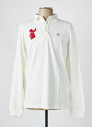 Polo alb SERGE BLANCO bărbat