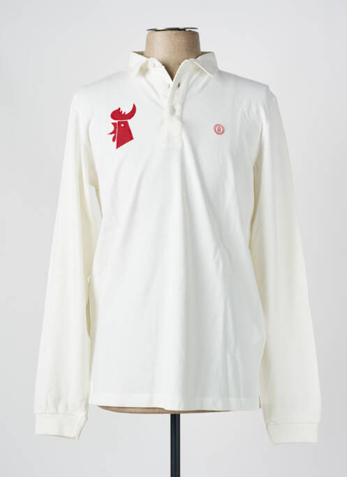 Polo alb SERGE BLANCO bărbat