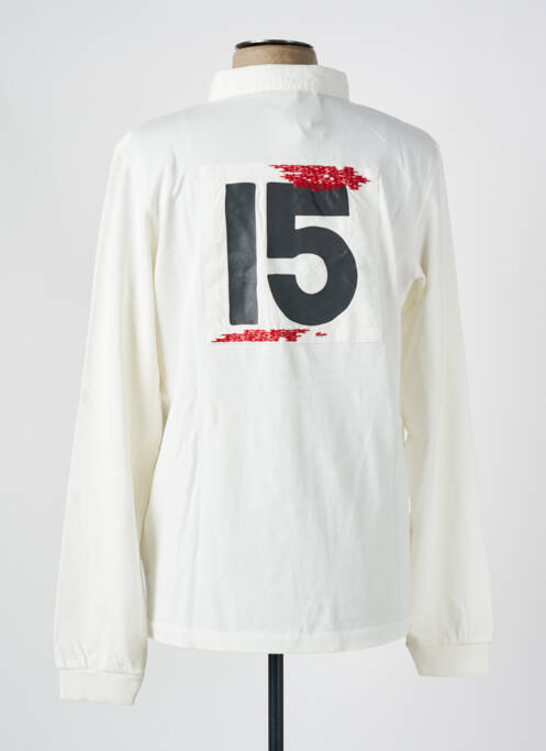 Polo alb SERGE BLANCO bărbat