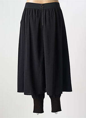 Pantalon drept țesătură poplin mărime normală negru LAUREN VIDAL femeie