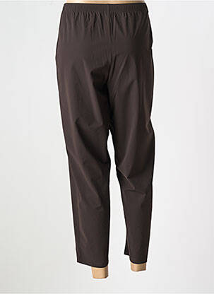 Pantalon slim talie elastică mărime normală maro G!OZE femeie