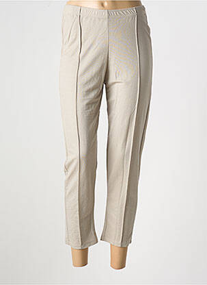 Pantalon 7/8 talie elastică mărime normală bej G!OZE femeie