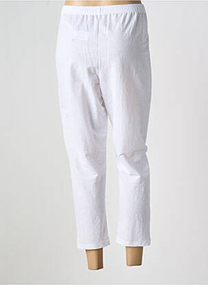 Pantalon 7/8 talie elastică mărime normală alb G!OZE femeie