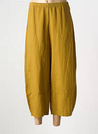 Pantalon 7/8 talie elastică mărime normală galben G!OZE femme