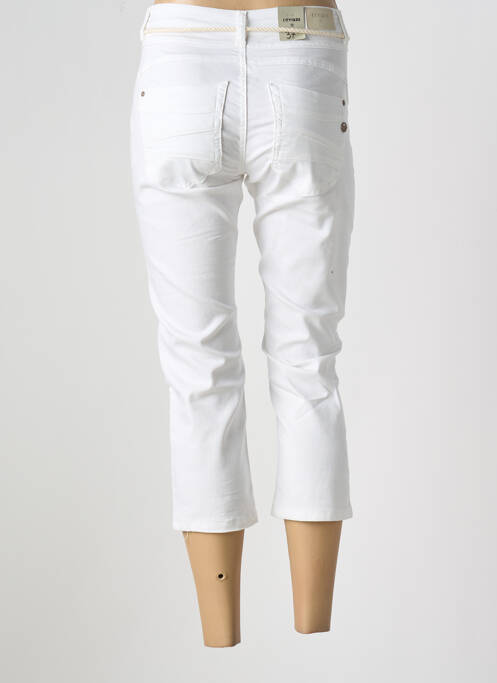 Pantalon trei sferturi alb CREAM femeie