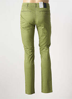 Pantalon chino elasticitate mărime normală verde MEYER bărbat