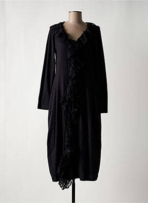 Rochie midi mâneci lungi mâneci lungi negru RHUM RAISIN femeie