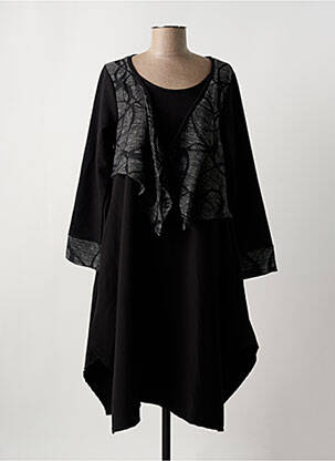 Rochie midi mâneci lungi mâneci lungi negru G!OZE femeie