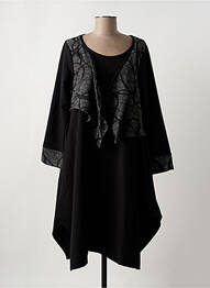 Rochie midi mâneci lungi mâneci lungi negru G!OZE femeie