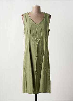 Rochie midi fără mâneci fără mâneci verde CREAM femeie