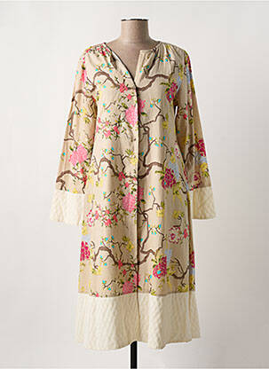 Rochie midi bej RHUM RAISIN femeie