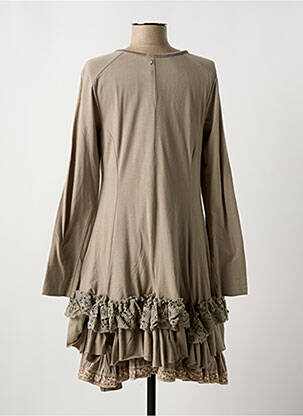 Rochie midi mâneci lungi mâneci lungi maro RHUM RAISIN femeie